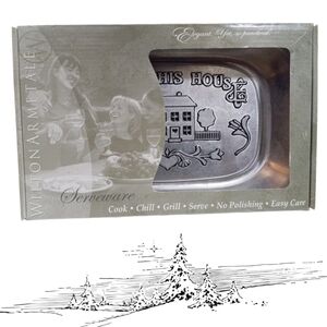 Wilton Armetale Bless This House Serving Tray NIB
